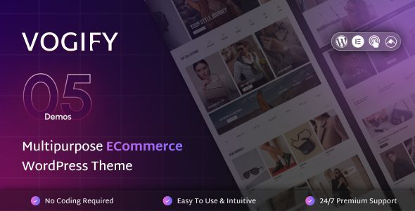 Vogify v1.0.1 官方版：多用途WooCommerce主题，打造时尚服装店必备