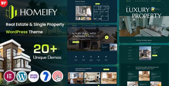 Homeify v2.0 房地产单房源展示 WordPress 主题专业评测与完整功能解析