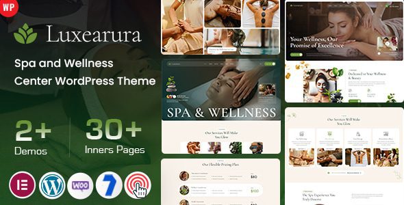 Luxearura v6.0 独家中文版 – 水疗与康体中心 WordPress 主题必备