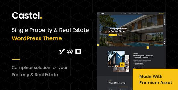 Castel v1.0 终极房地产 WordPress 主题：单体房产展示必备