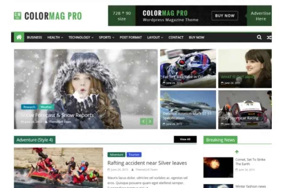 ColorMag Pro Ultimate News Magazine WordPress Theme v5.2.5 Full Version Download