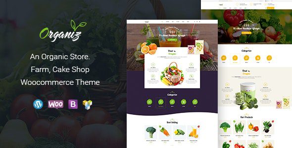 Organiz v2.5 终极 WordPress 主题：一键搭建有机生鲜 WooCommerce 商城