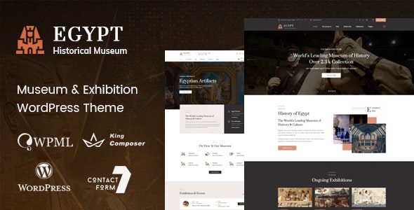 Egypt v2.1 独家中文版 – 博物馆与展览 WordPress 主题下载