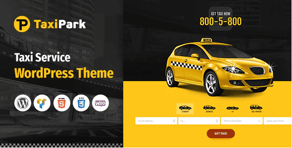 TaxiPark v1.6.6 终极出租车服务公司WordPress主题下载
