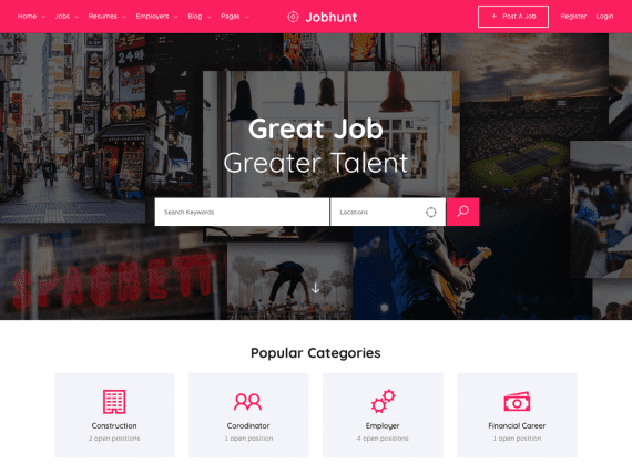 Jobhunt 2.2.3 终极WordPress主题：WP Job Manager求职招聘必备