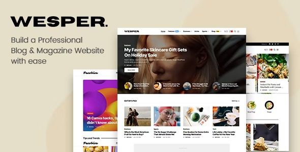 <span class="bbh-title-badge" style="background:#dc3545">稀缺</span> Wesper Exclusive WordPress Theme: The Ultimate Must-Have Solution for Modern Blogs and Magazines