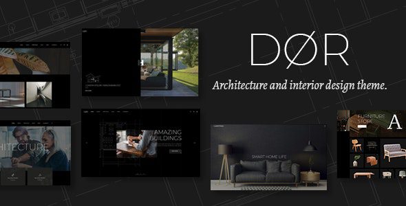 Dor v2.5 终极建筑室内设计WordPress主题 | 一键导入专业网站