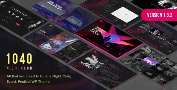 1040 Night Club独家WordPress主题：夜总会与音乐节必备终极方案