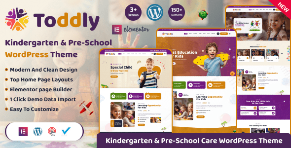 Toddly v1.2.2 Children and Kindergarten WordPress Theme Professional Chinese Version