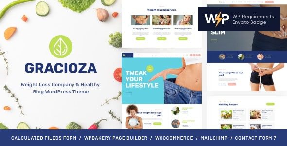 Gracioza WordPress主题独家评测：健康博客与减肥公司终极建站方案