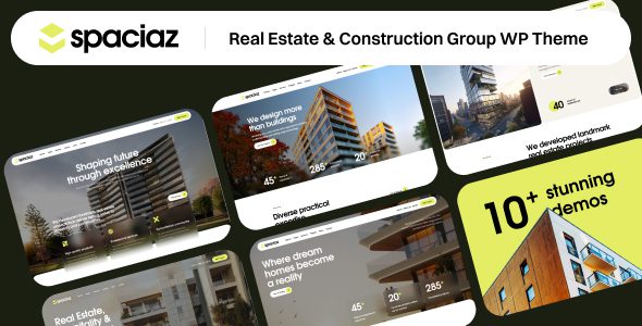 Spaciaz WordPress Theme: Essential Official Chinese Version for Real Estate and Construction Groups